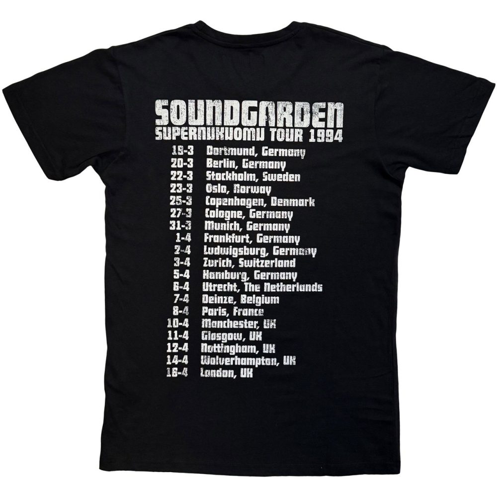 Soundgarden - Superunknown Tour '94 Tshirt Homme - Noir